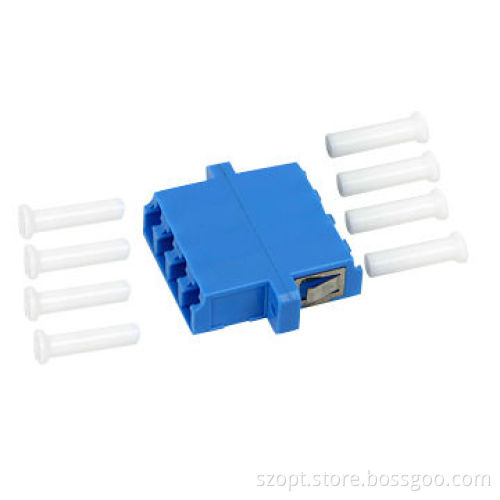 LC SM fiber-optic quad adapters